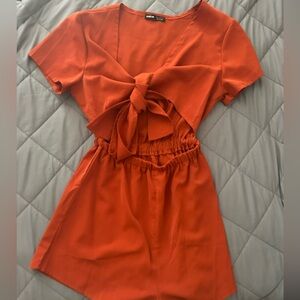 SHEIN Burnt Orange Romper